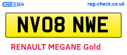 NV08NWE are the vehicle registration plates.