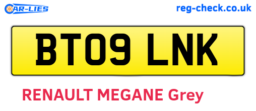 BT09LNK are the vehicle registration plates.