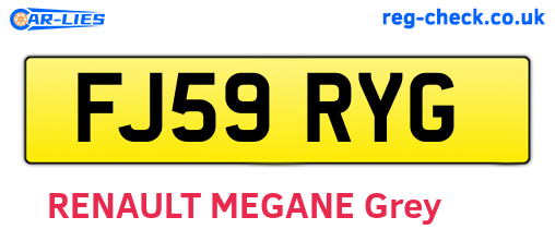 FJ59RYG are the vehicle registration plates.
