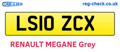 LS10ZCX are the vehicle registration plates.