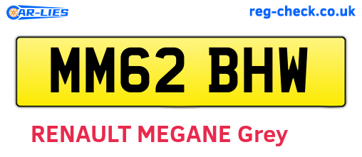 MM62BHW are the vehicle registration plates.