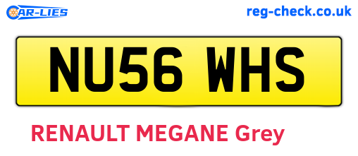 NU56WHS are the vehicle registration plates.