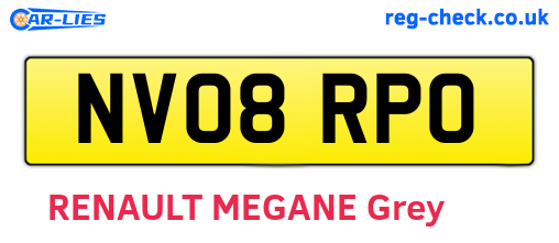 NV08RPO are the vehicle registration plates.