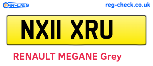 NX11XRU are the vehicle registration plates.