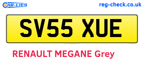 SV55XUE are the vehicle registration plates.