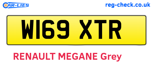 W169XTR are the vehicle registration plates.