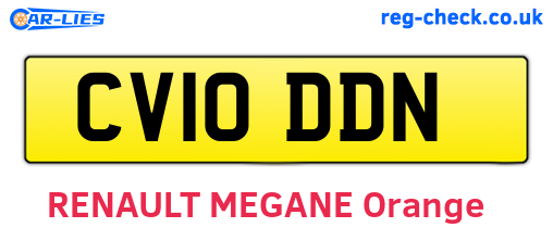 CV10DDN are the vehicle registration plates.