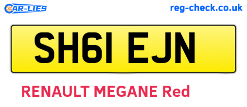 SH61EJN are the vehicle registration plates.