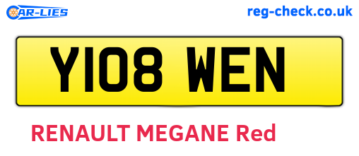 Y108WEN are the vehicle registration plates.