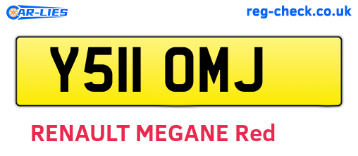 Y511OMJ are the vehicle registration plates.