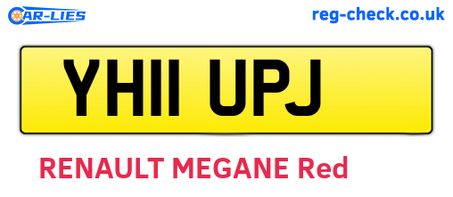 YH11UPJ are the vehicle registration plates.