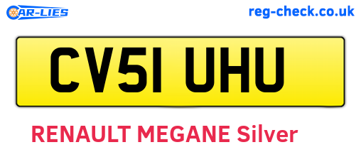 CV51UHU are the vehicle registration plates.