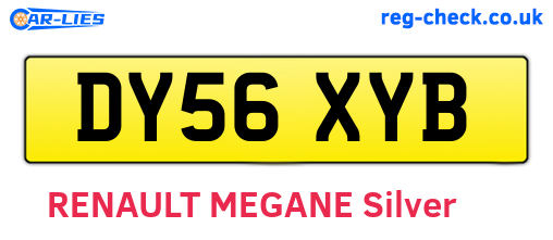 DY56XYB are the vehicle registration plates.