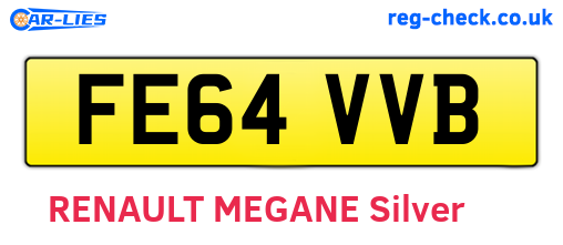 FE64VVB are the vehicle registration plates.