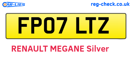 FP07LTZ are the vehicle registration plates.