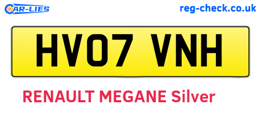 HV07VNH are the vehicle registration plates.