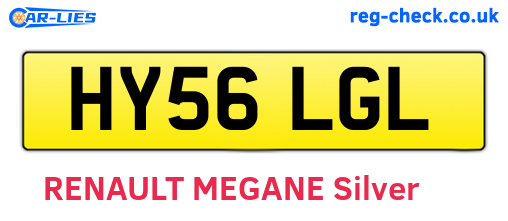 HY56LGL are the vehicle registration plates.