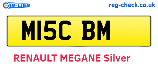 M15CBM are the vehicle registration plates.