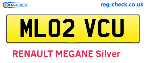 ML02VCU are the vehicle registration plates.