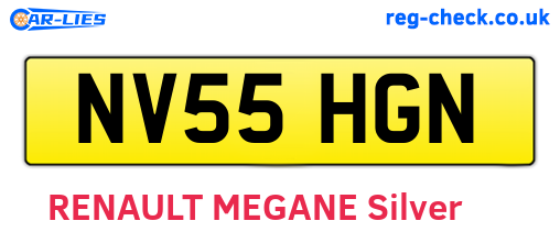 NV55HGN are the vehicle registration plates.