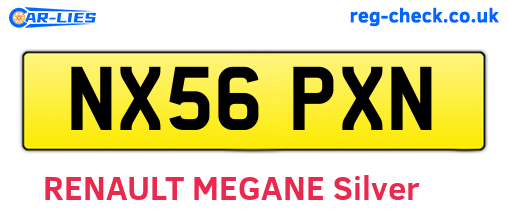NX56PXN are the vehicle registration plates.