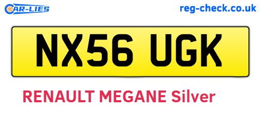 NX56UGK are the vehicle registration plates.