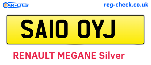 SA10OYJ are the vehicle registration plates.