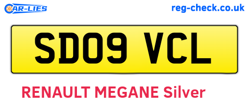 SD09VCL are the vehicle registration plates.