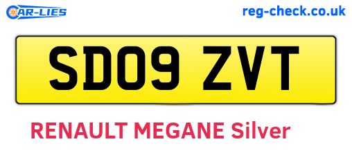 SD09ZVT are the vehicle registration plates.