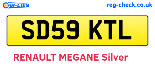 SD59KTL are the vehicle registration plates.