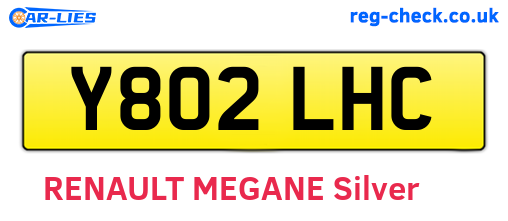 Y802LHC are the vehicle registration plates.