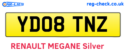 YD08TNZ are the vehicle registration plates.
