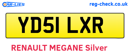 YD51LXR are the vehicle registration plates.
