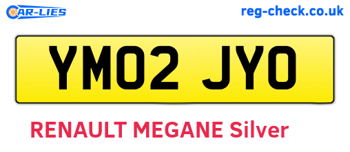 YM02JYO are the vehicle registration plates.