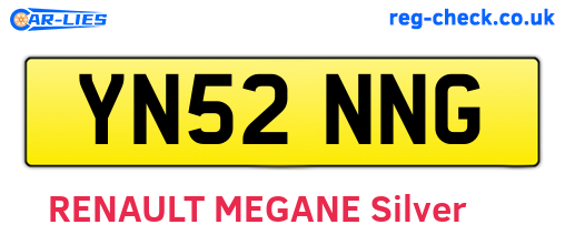 YN52NNG are the vehicle registration plates.