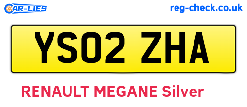 YS02ZHA are the vehicle registration plates.