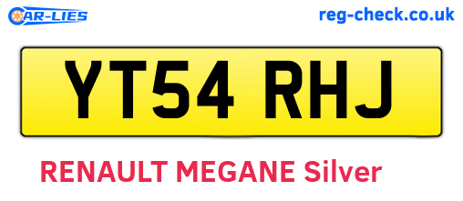 YT54RHJ are the vehicle registration plates.