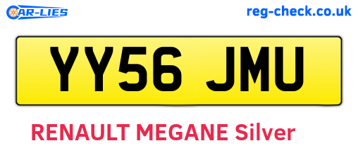 YY56JMU are the vehicle registration plates.