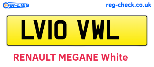 LV10VWL are the vehicle registration plates.