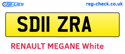SD11ZRA are the vehicle registration plates.