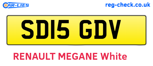 SD15GDV are the vehicle registration plates.