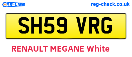 SH59VRG are the vehicle registration plates.
