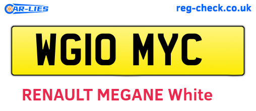 WG10MYC are the vehicle registration plates.