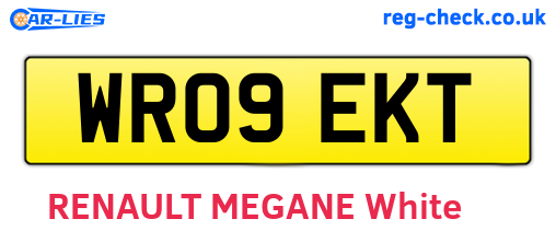 WR09EKT are the vehicle registration plates.
