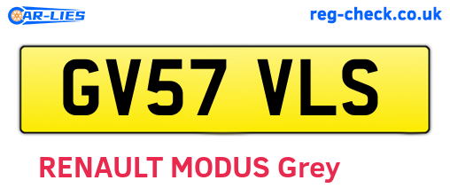 GV57VLS are the vehicle registration plates.
