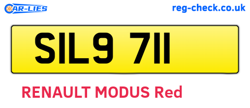 SIL9711 are the vehicle registration plates.
