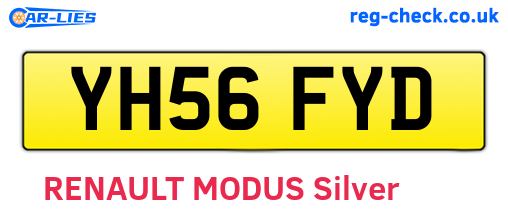 YH56FYD are the vehicle registration plates.