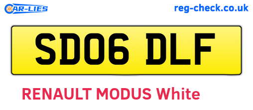 SD06DLF are the vehicle registration plates.