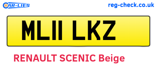 ML11LKZ are the vehicle registration plates.