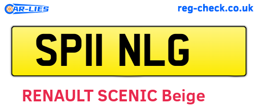 SP11NLG are the vehicle registration plates.